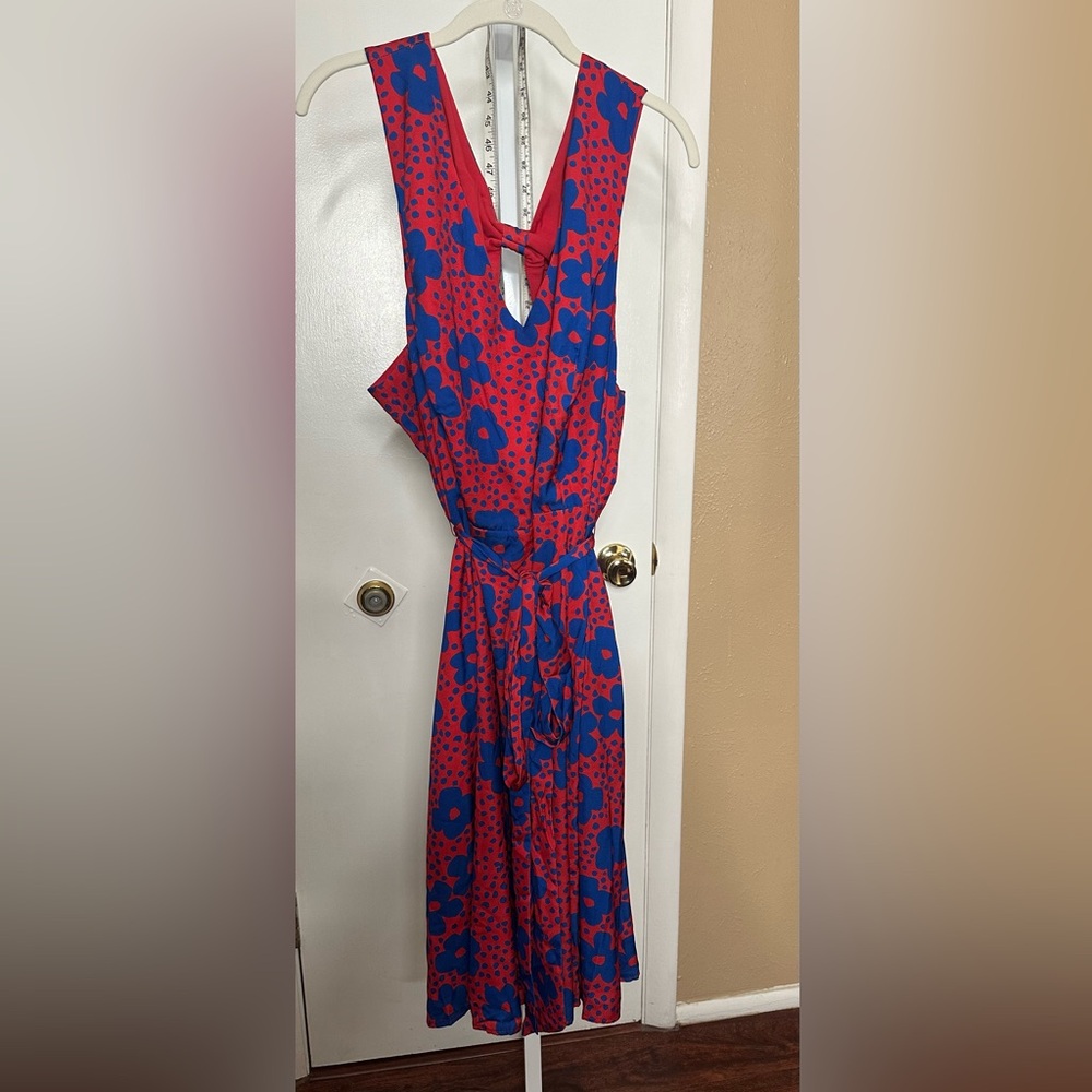 🌺 ModCloth 4X NWT Floral Dress — Cute Bow Back & Yes, Pockets